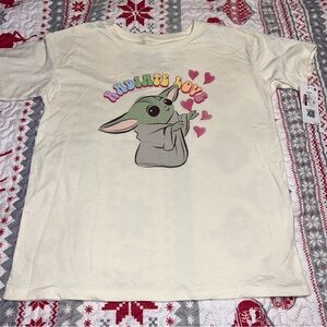 ❤️ Star Wars Girls Size L 10 12 Large New NWT Shirt Valentine’s Day Mad Engine